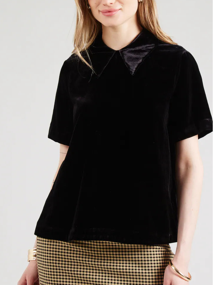 & Other Stories - Etienne Velvet Top - Black -