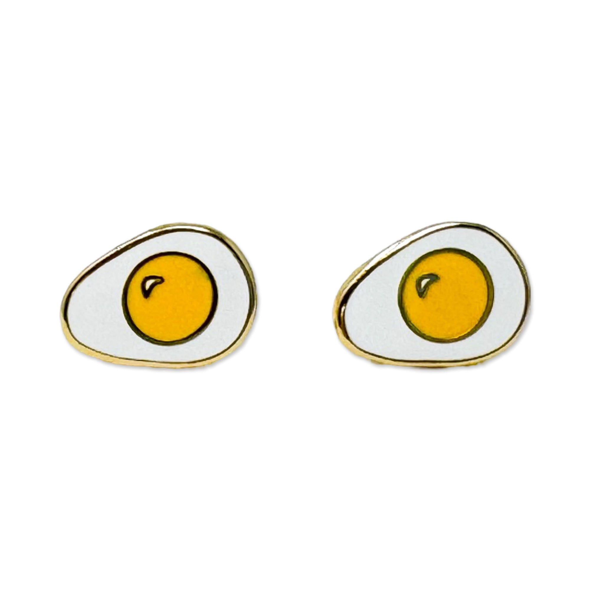 Jenny Lemons - Egg Enamel Earrings -