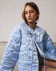 Iris Embroidered Satin Jacket