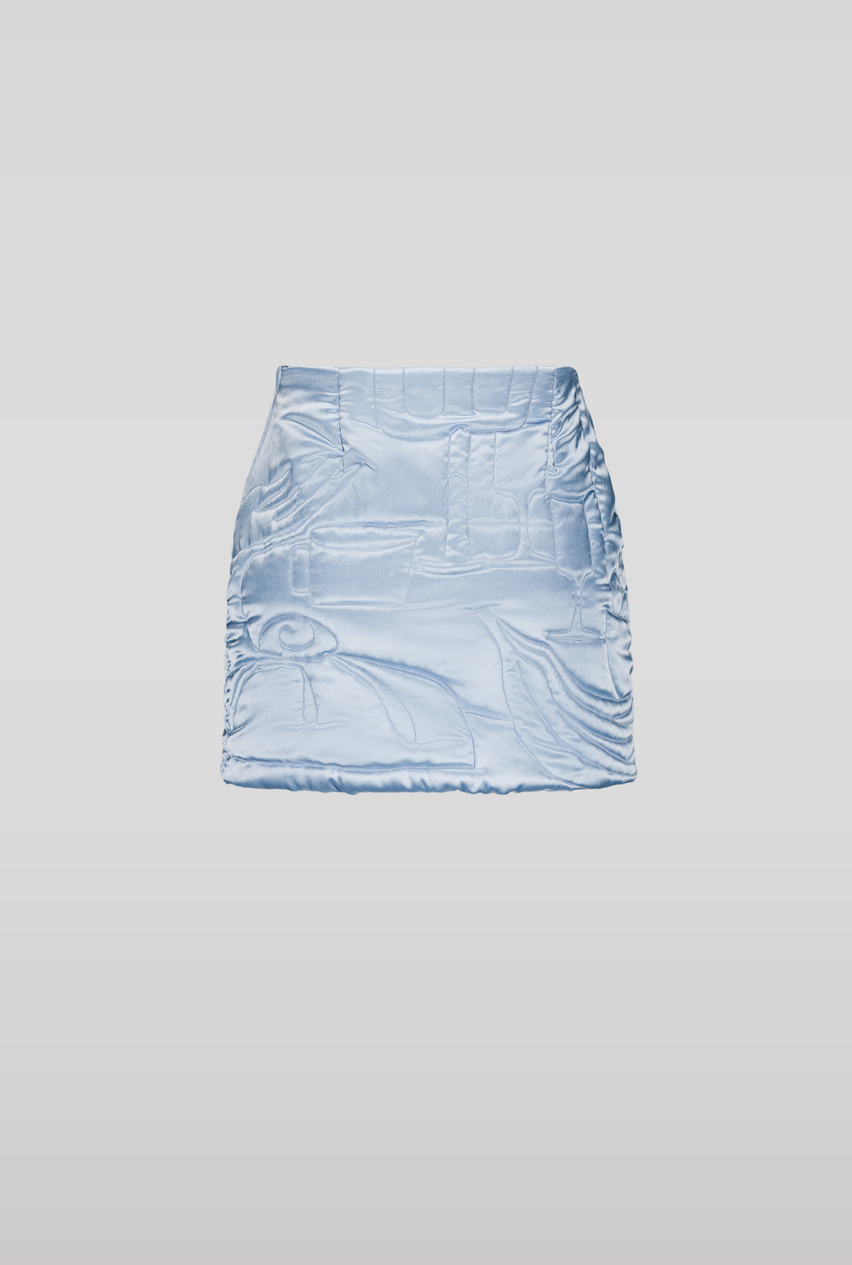 Saemdi - Iris Embroidered Satin Skirt -