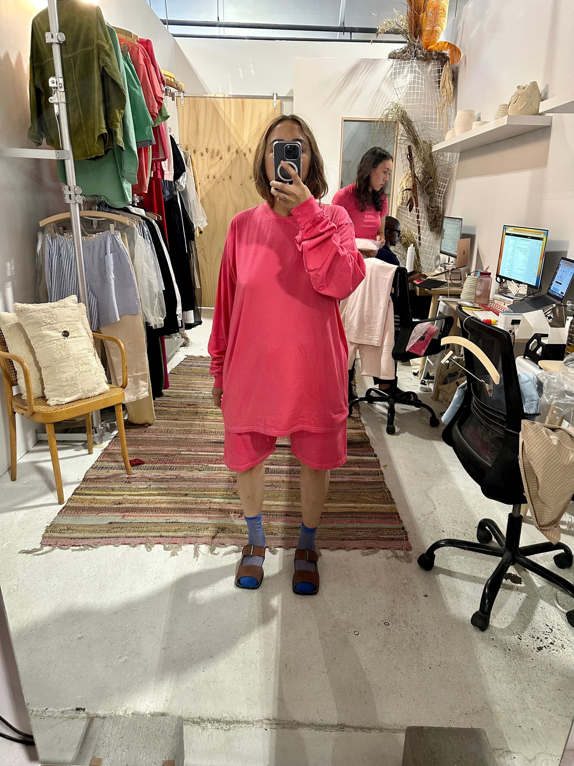 et Tigre - Gemma Longsleeve Top - Barbie Pink - XS S