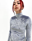 et Tigre - Redford Mockneck in Ice Blue - XS S