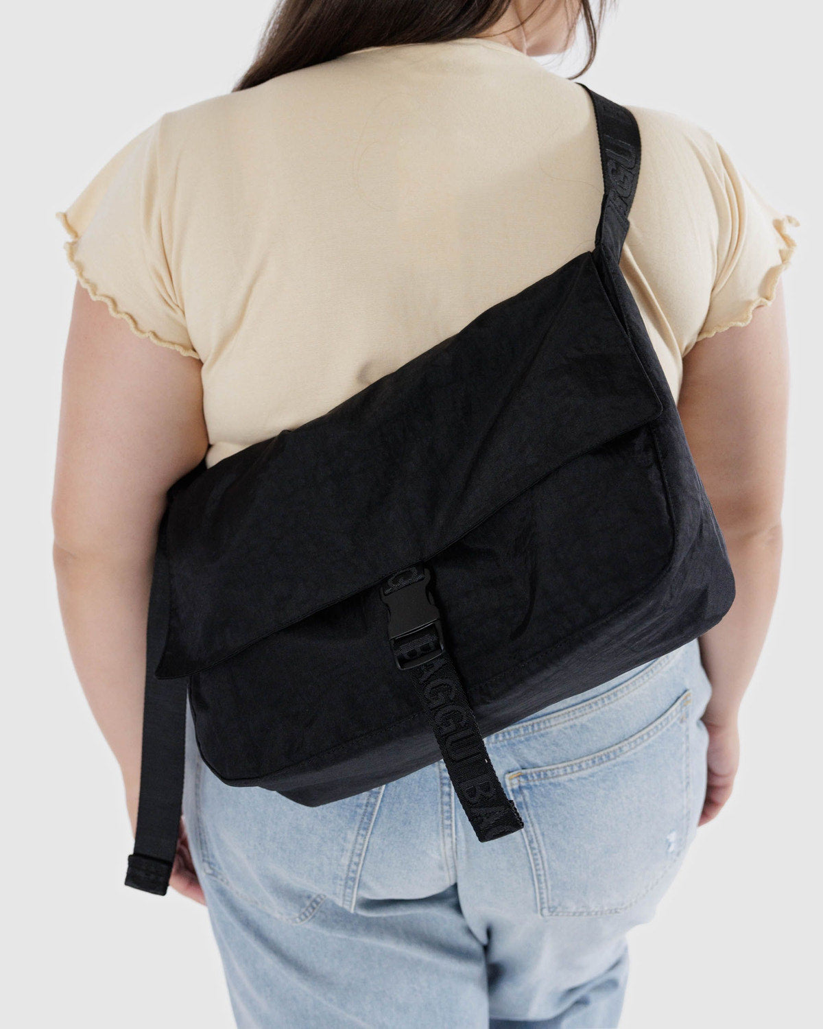 Baggu - Nylon Messenger Bag - Black -