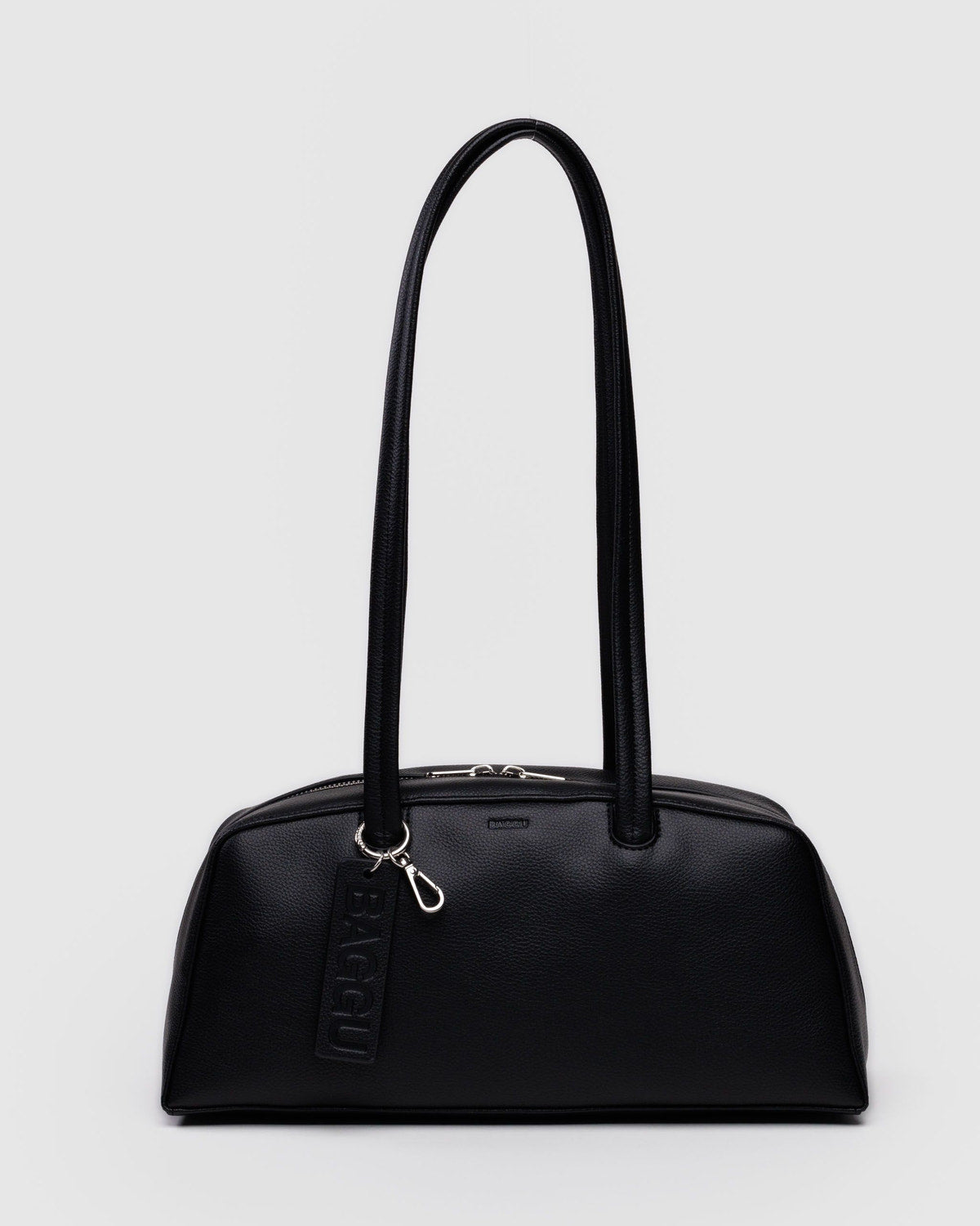 Baggu - Recycled Leather Bowler Bag - Black -