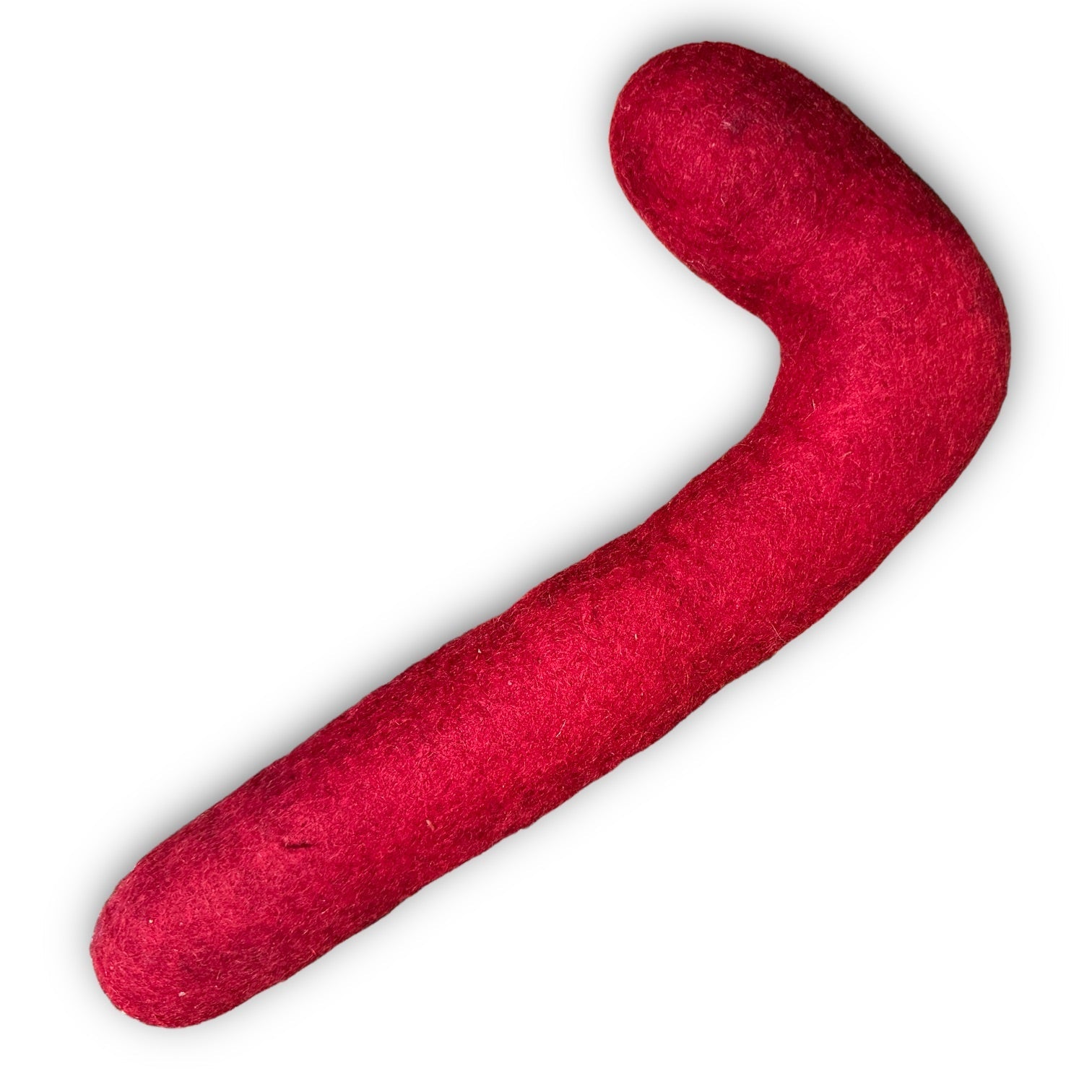 Come Here Buddy - Tube Felt Dog Toy - Red