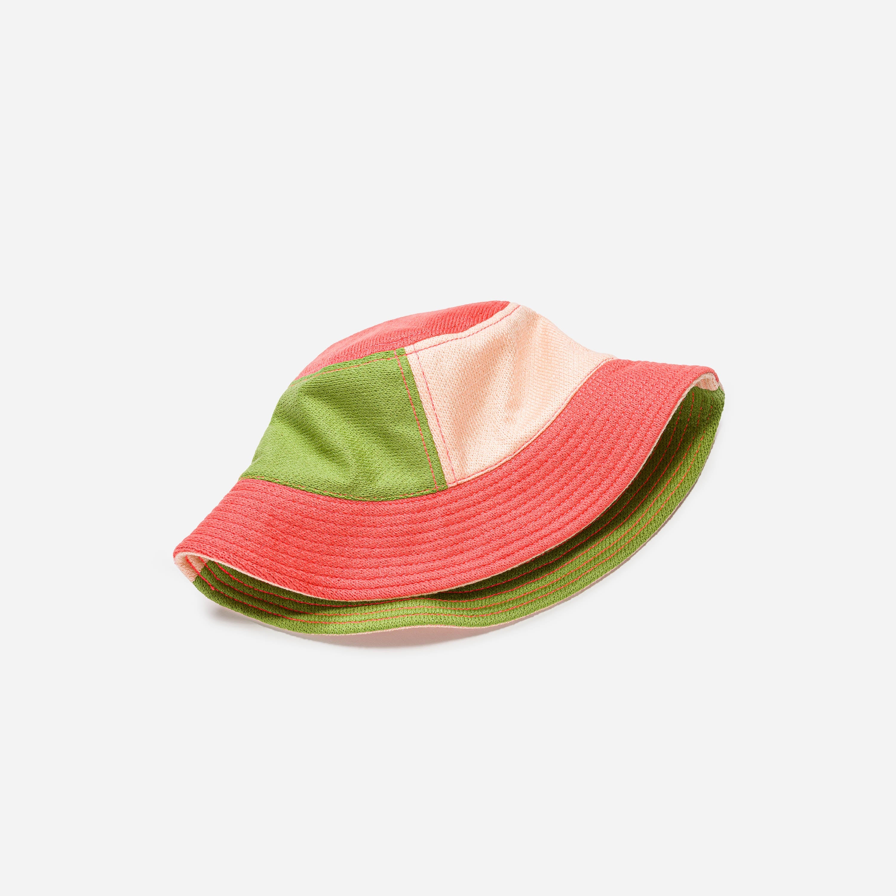 Colorblock Knit Bucket Hat