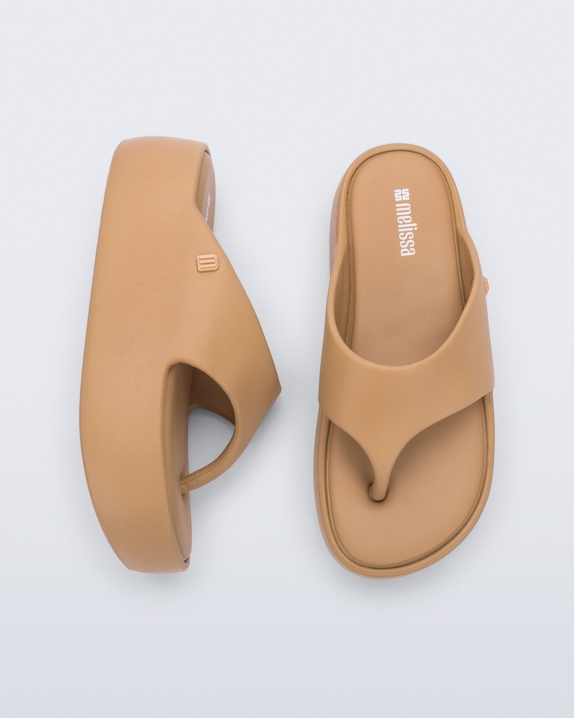 Melissa - Free Platform Thong - Beige -