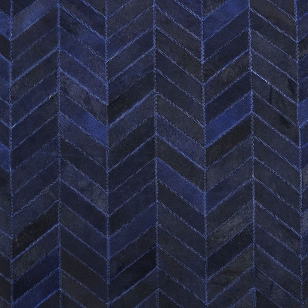 Solo Rugs - Meir Handmade Contemporary Cowhide Area Rug -