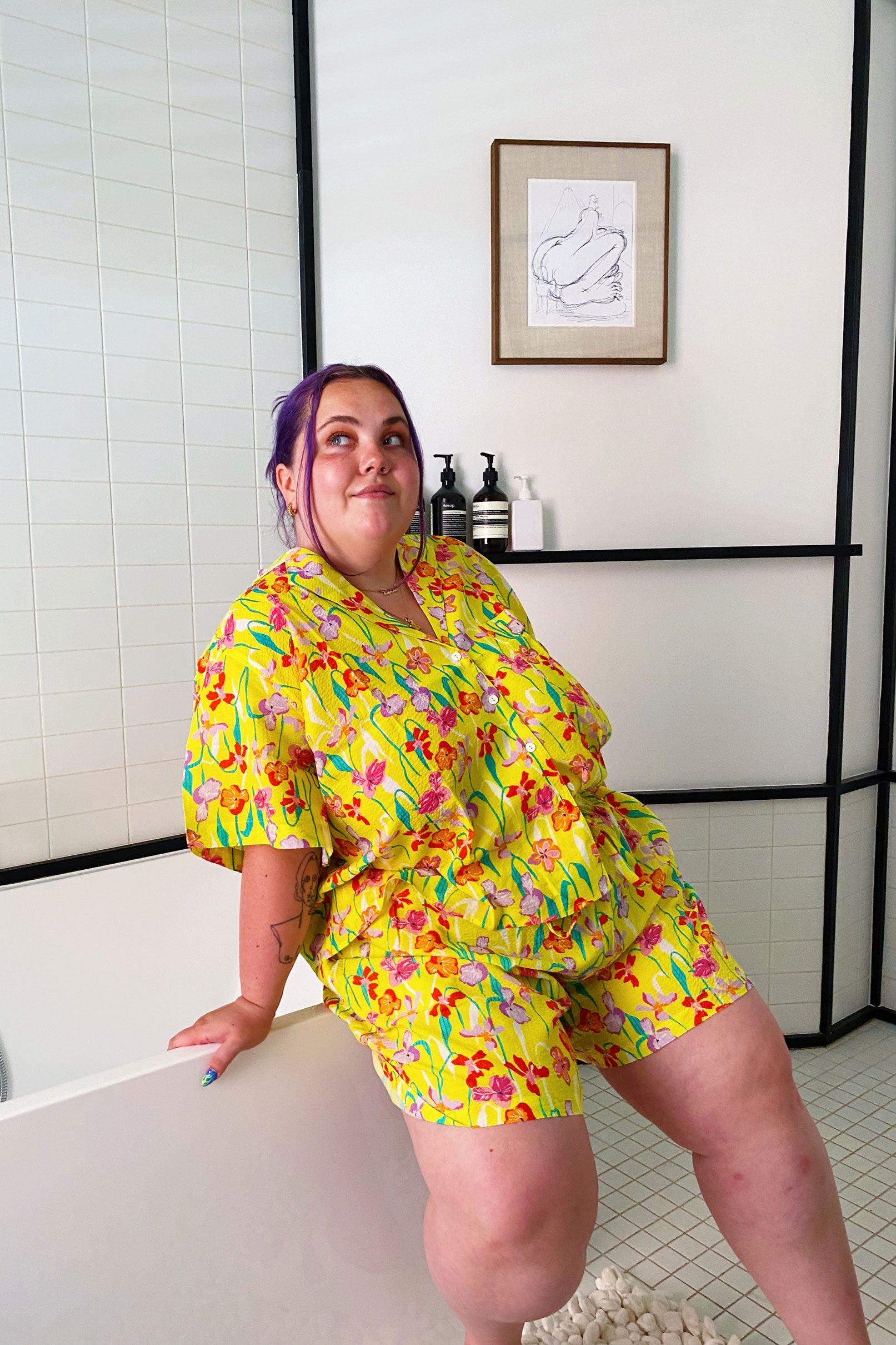 WRAY - Short Lounge Set - Iris -