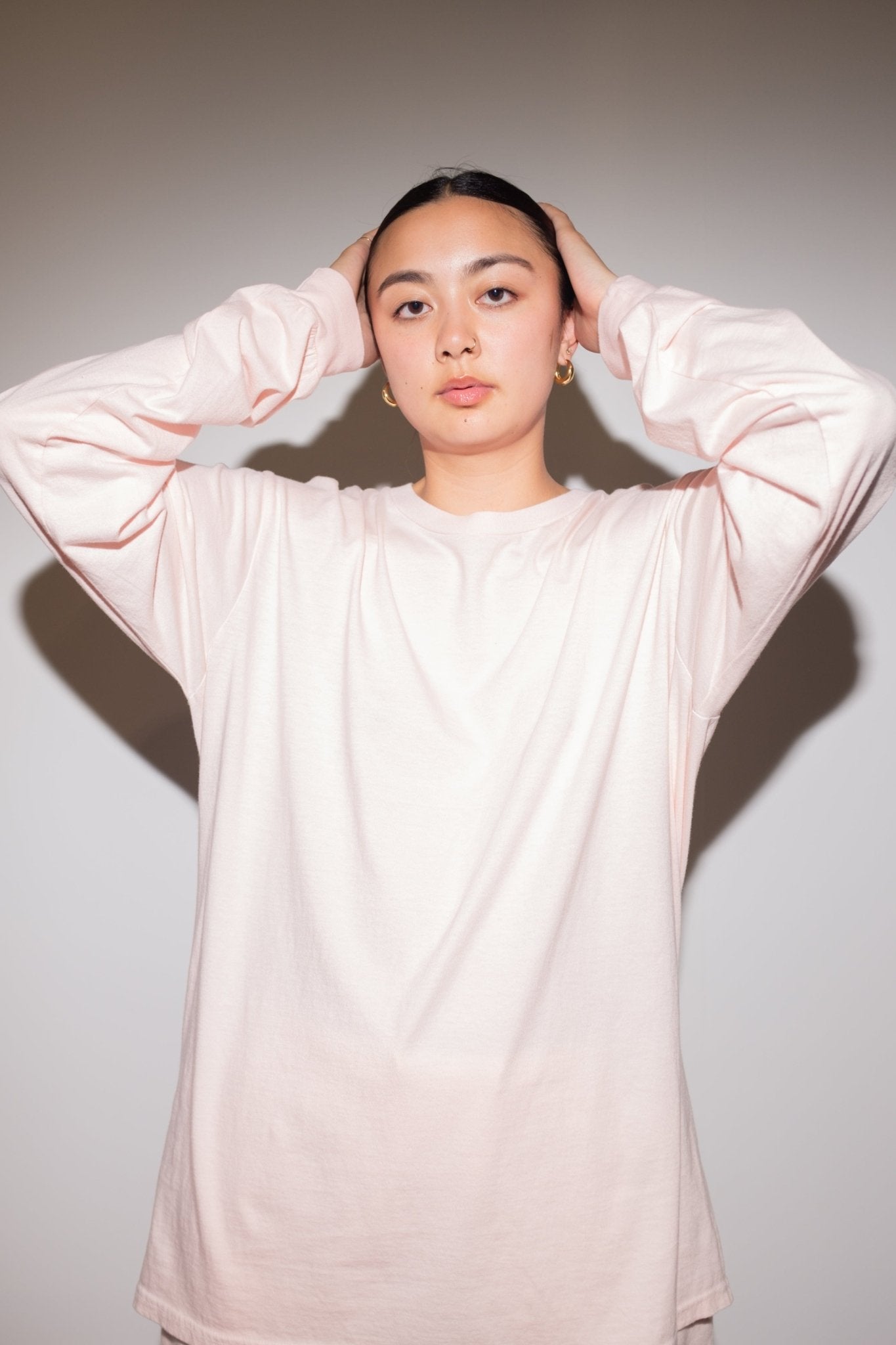 et Tigre - Gemma Longsleeve Top in Rose Water -