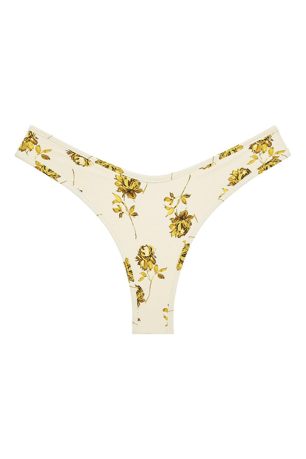 Montce - Gold Filigree Added Coverage Lulu Bikini Bottom -