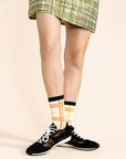 Hansel from Basel - Boucle Plaid Crew Sock -
