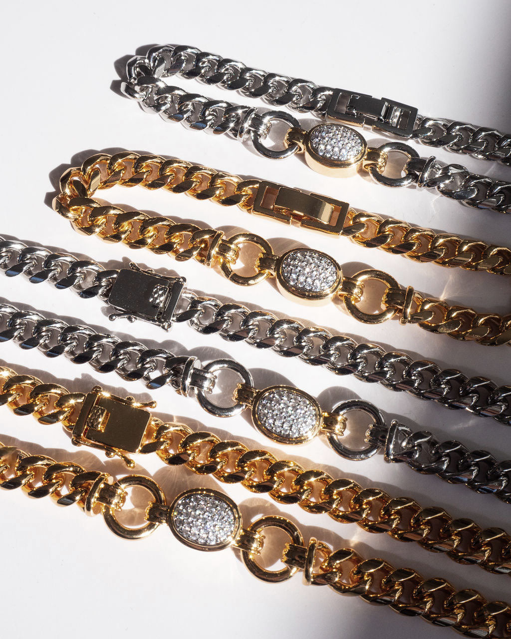 Luv Aj - The Pave Oval Link Bracelet -