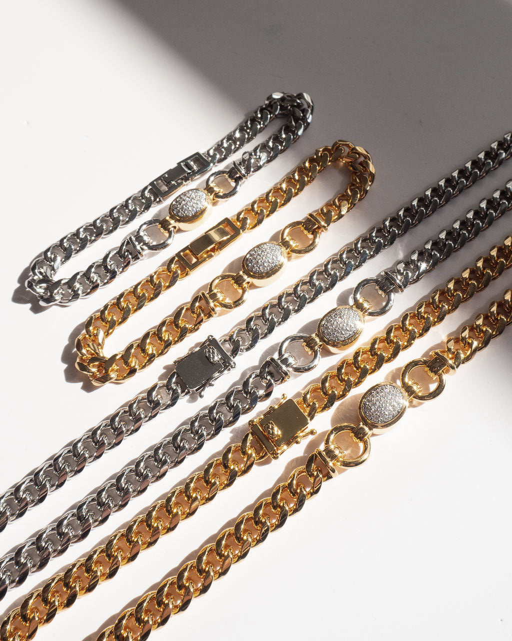 Luv Aj - The Pave Oval Link Bracelet -