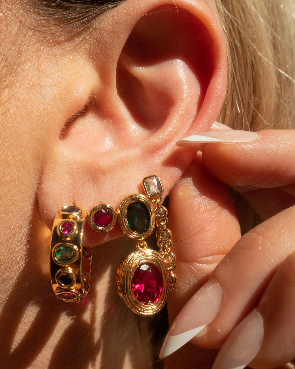 Luv Aj - The Royale Stone Drop Studs -