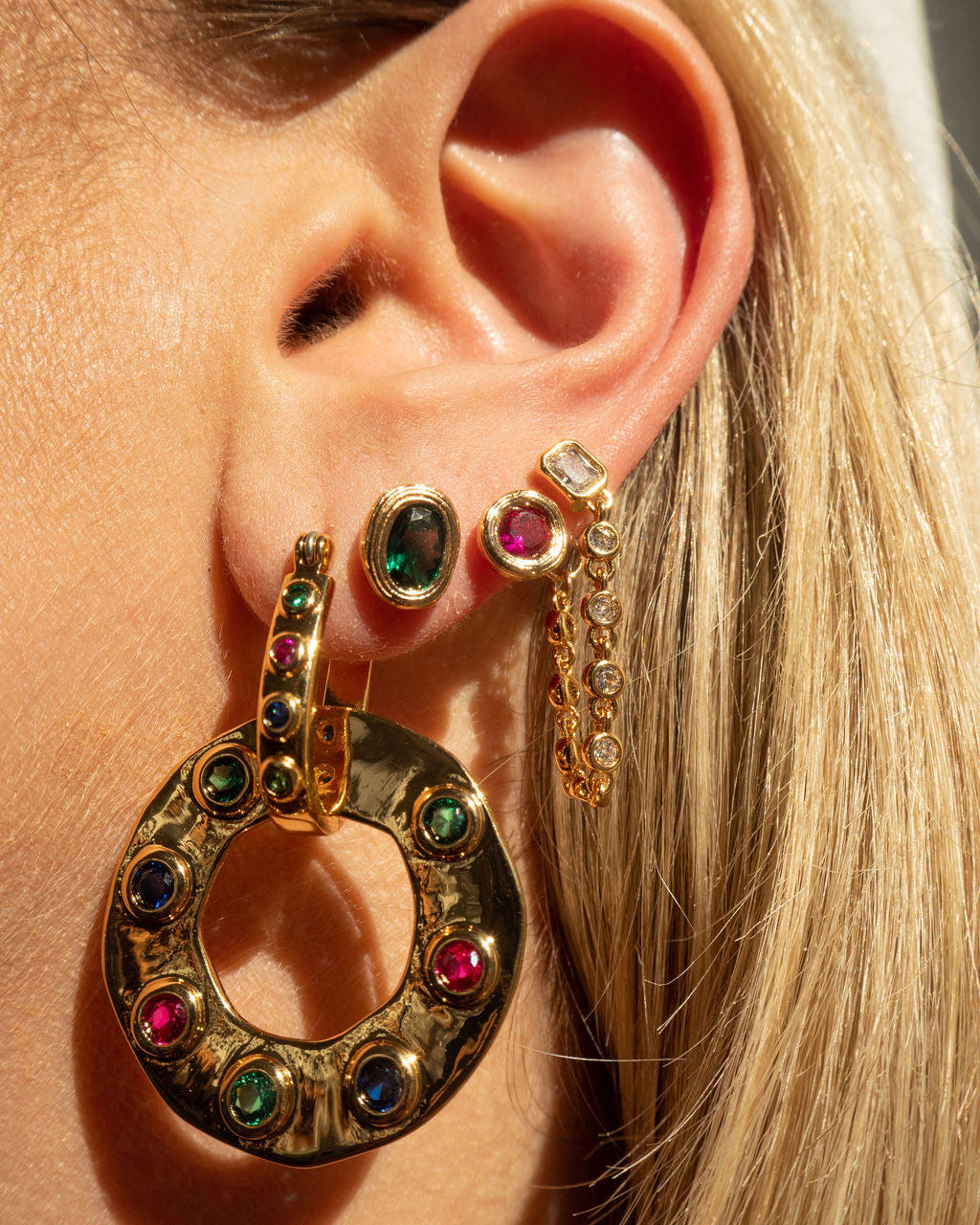 Luv Aj - The Royale Stone Statement Earrings -