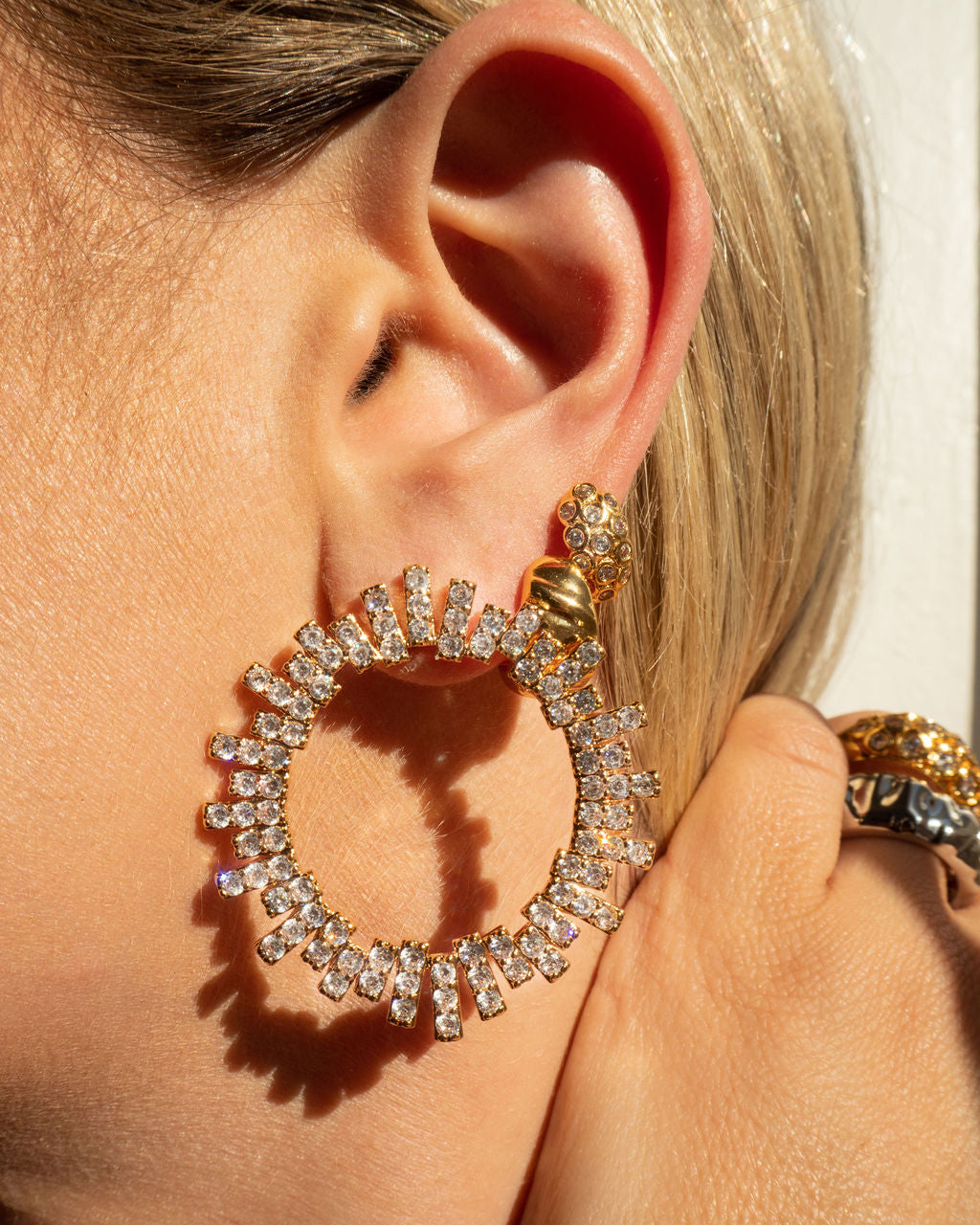 Luv Aj - The Pave Ray Earrings -