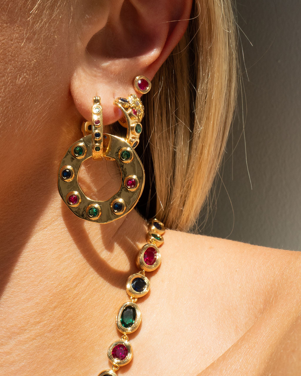 Luv Aj - The Royale Stone Statement Earrings -