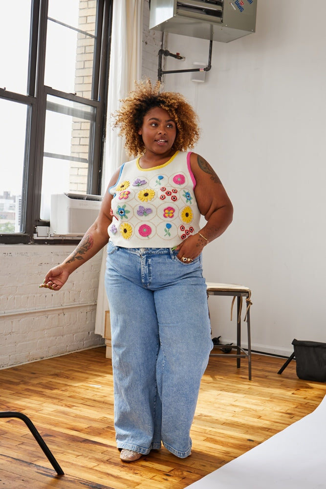 Rachel Antonoff - Loria Knit Shell Sweater -