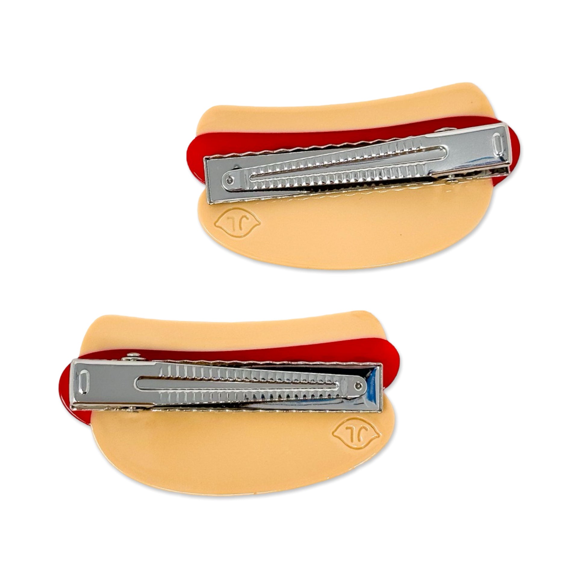 Jenny Lemons - Hot Dog Alligator Hair Clip Set -