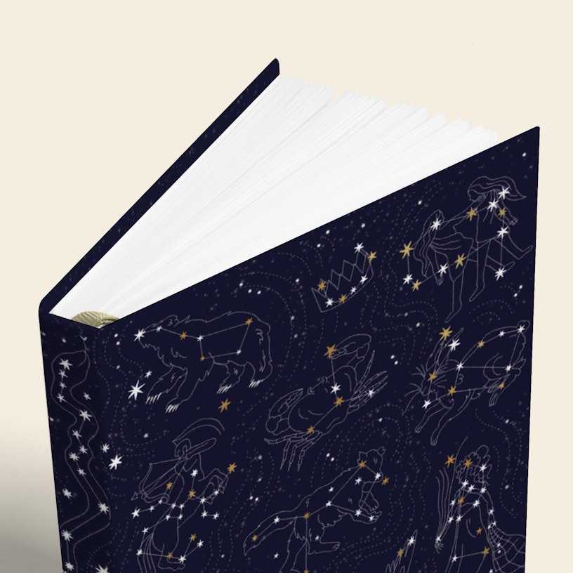Hardcover Sleep Journal - Zodiac