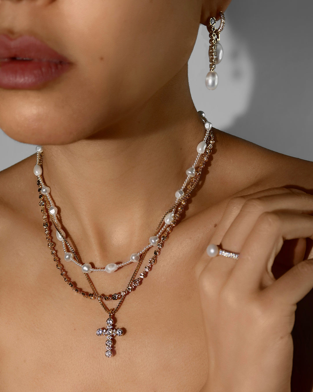 Luv Aj - The Pearl Stud Necklace -