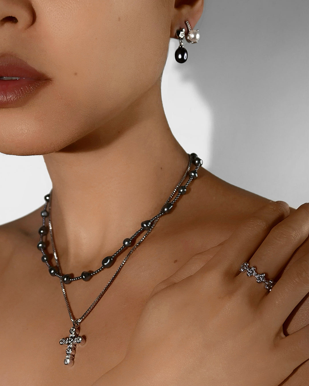 Luv Aj - The Pearl Stud Necklace -