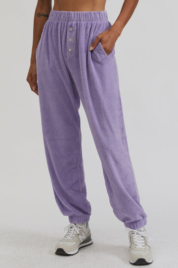 Terry Henley Sweatpant - Lilac - offe market