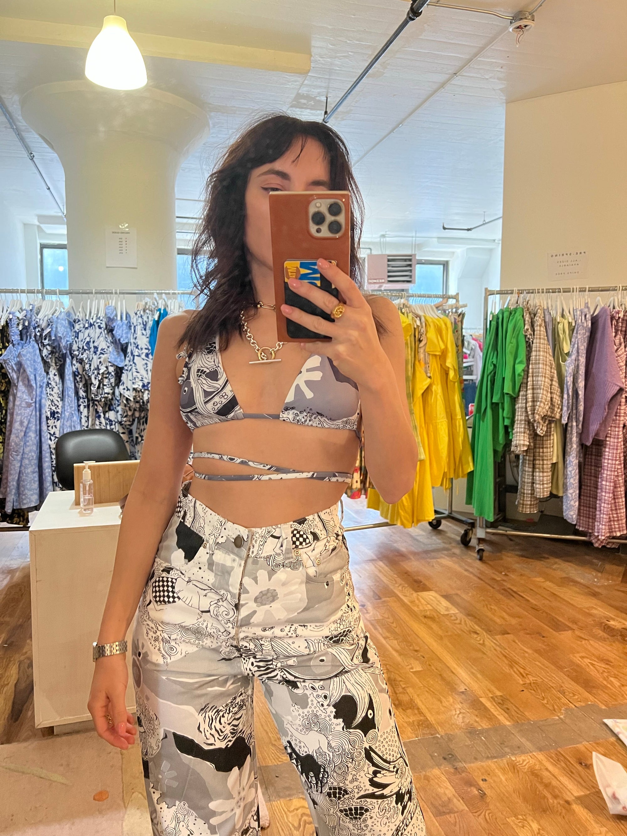 WRAY - String Bikini Top - Graphic Parade -