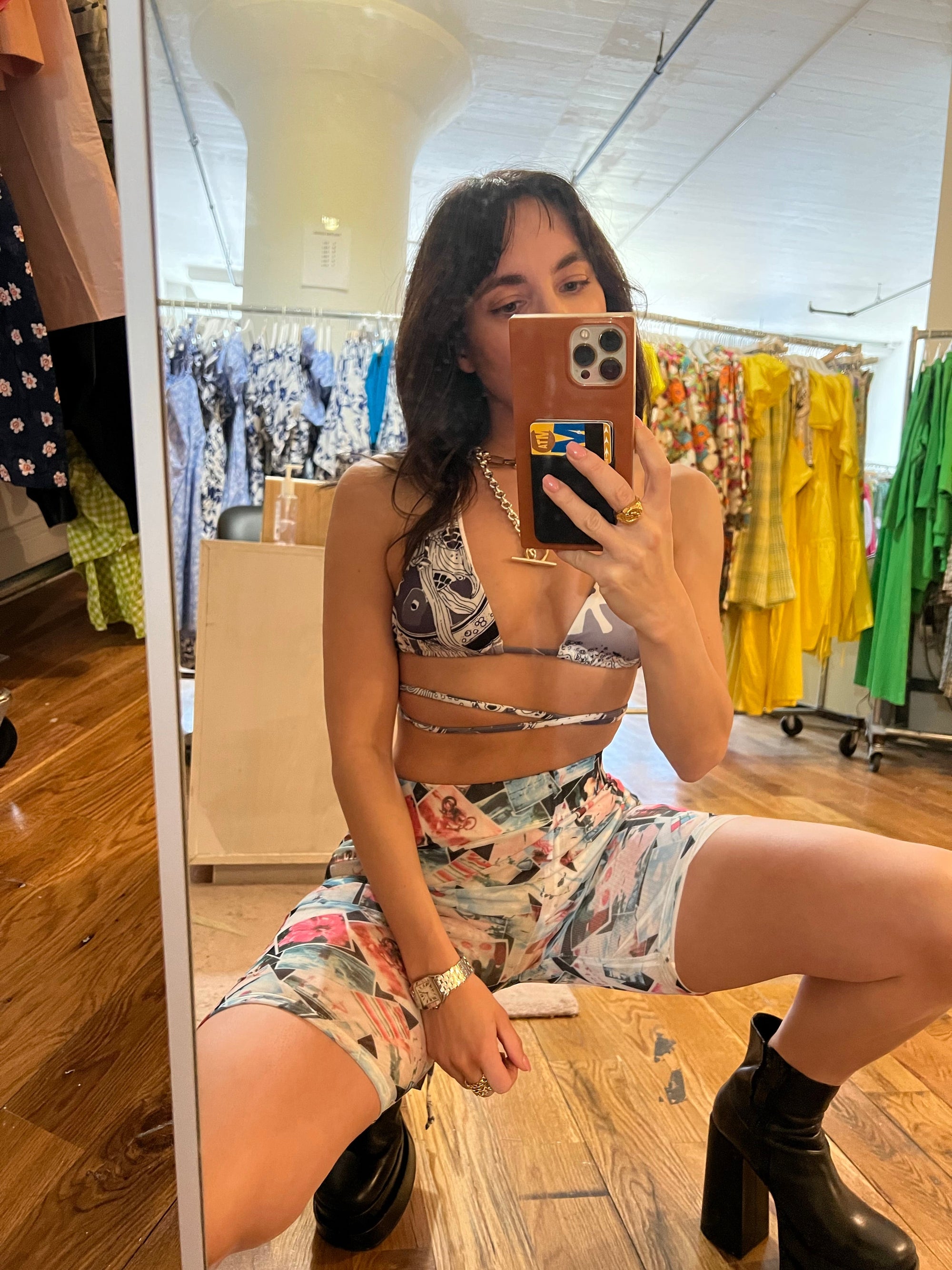 WRAY - String Bikini Top - Graphic Parade -