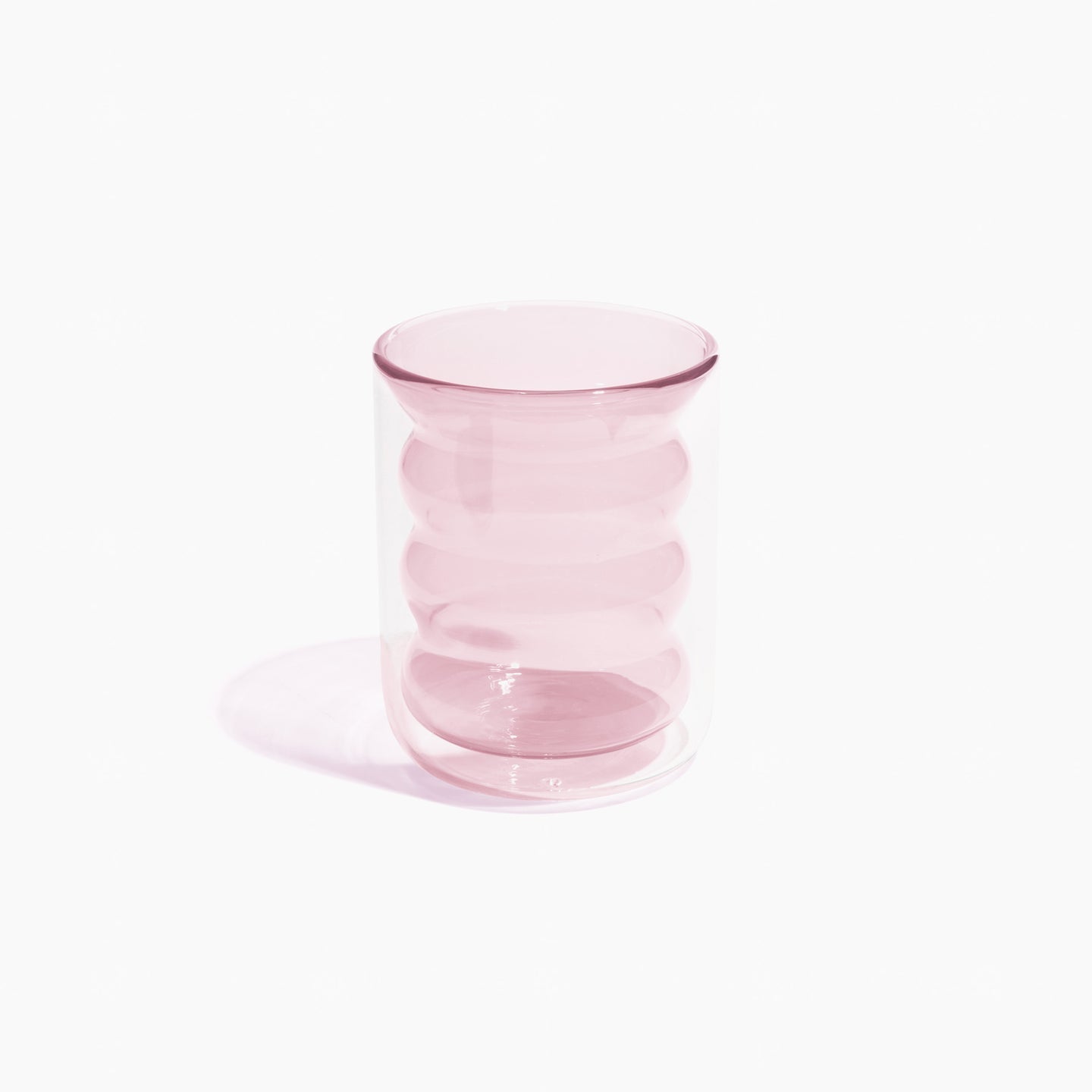 Poketo - Double Wall Groovy Cup - Pink -