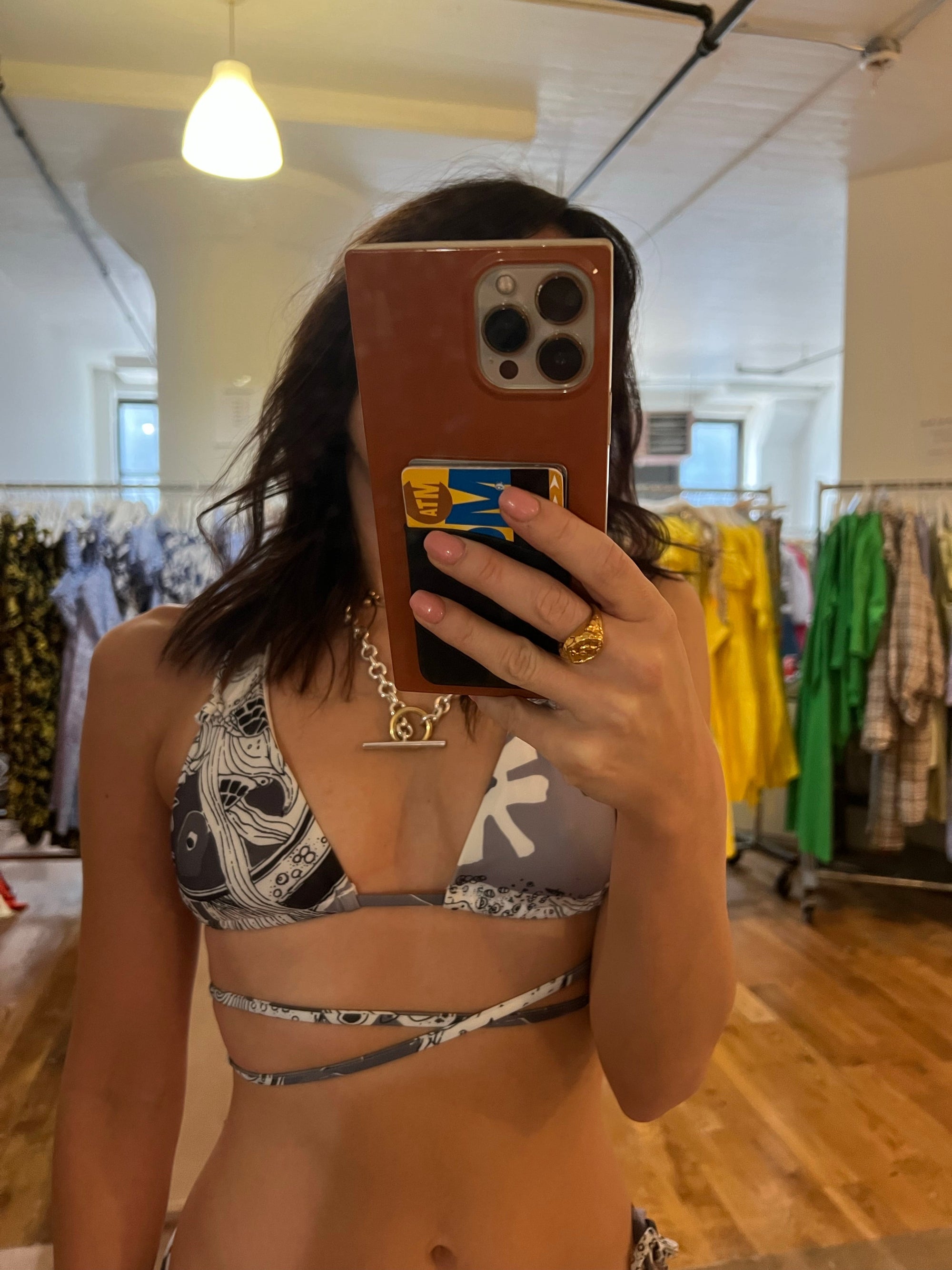 WRAY - String Bikini Top - Graphic Parade -