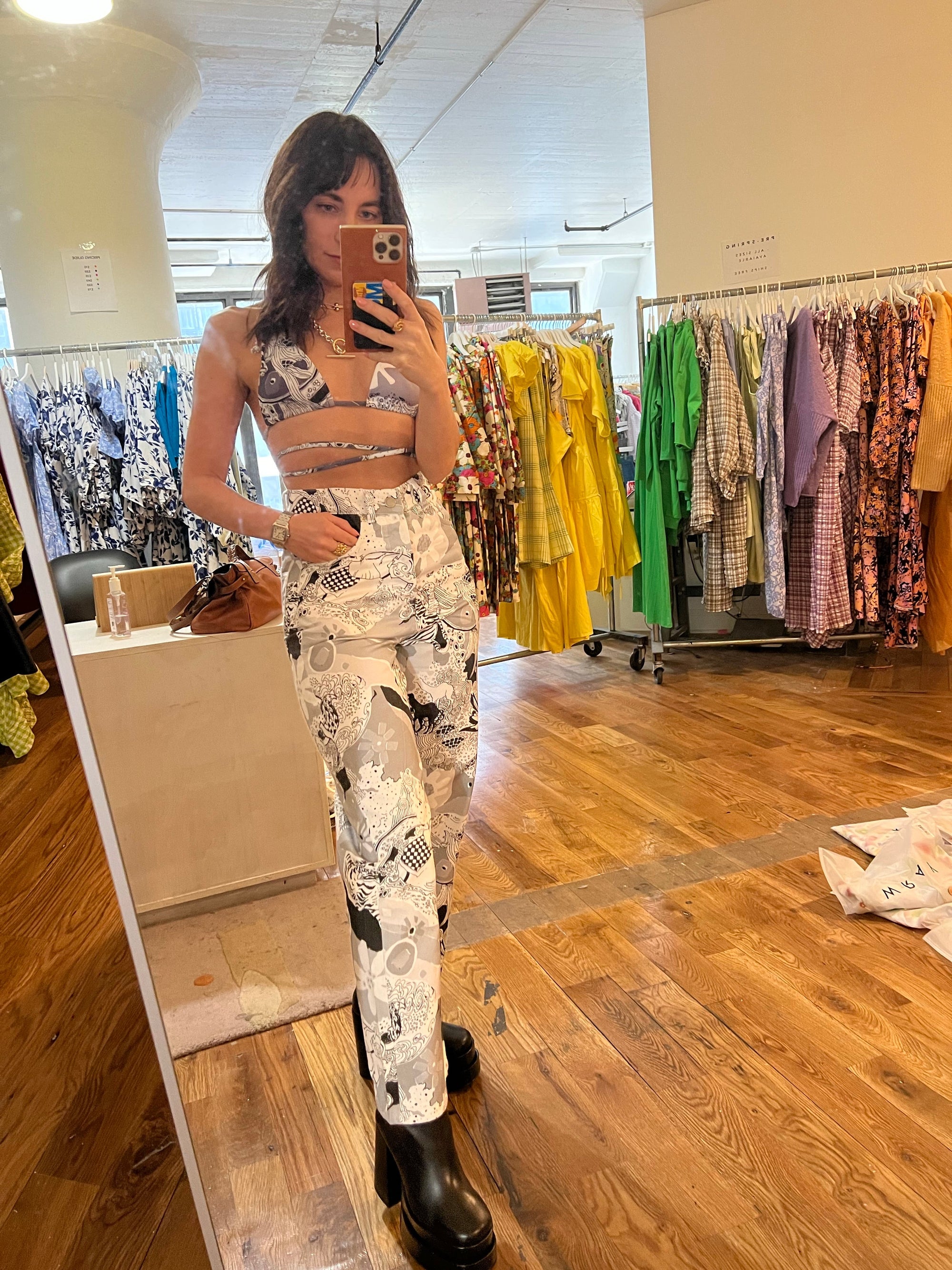 WRAY - String Bikini Top - Graphic Parade -