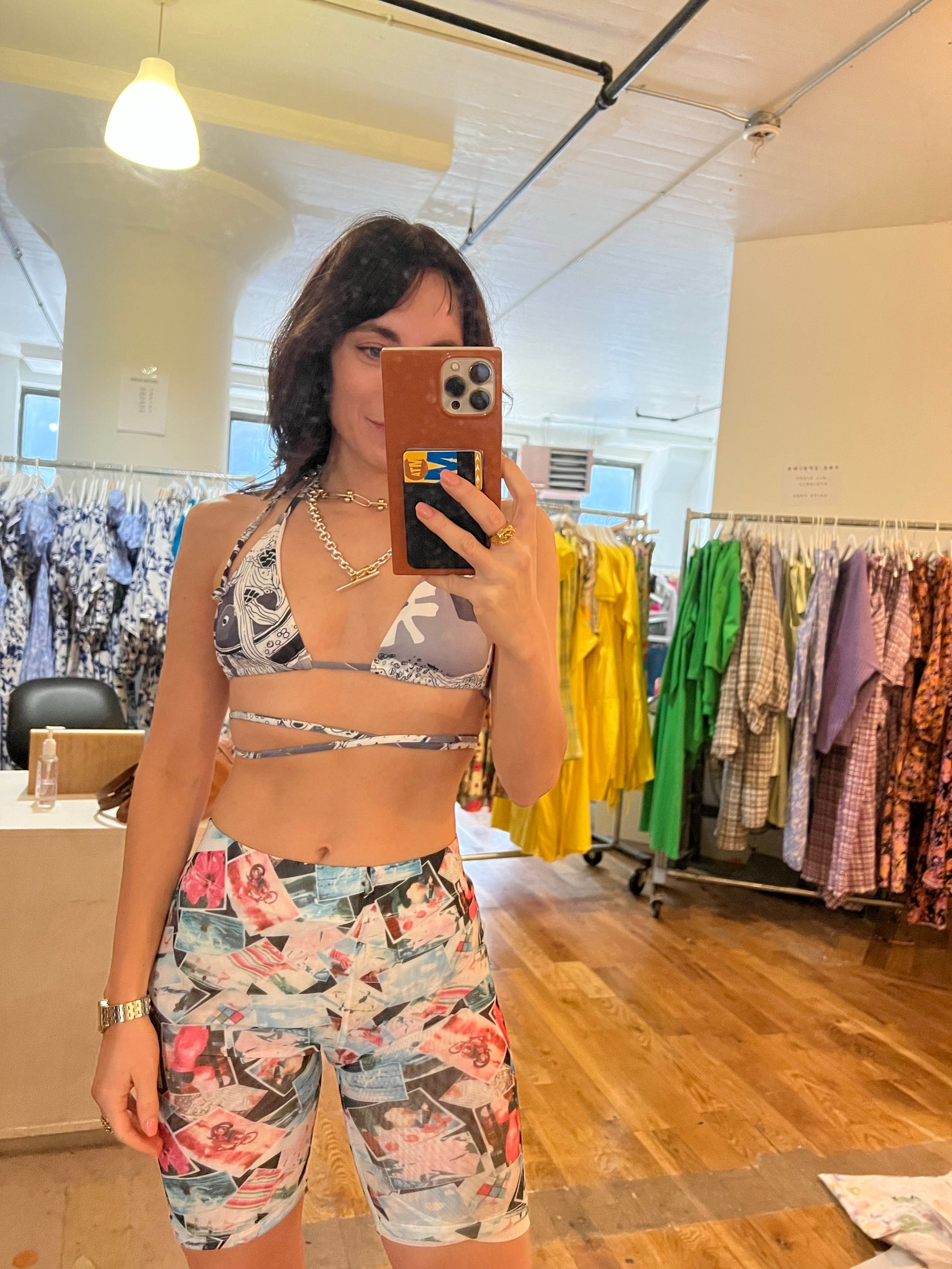 WRAY - String Bikini Top - Graphic Parade -