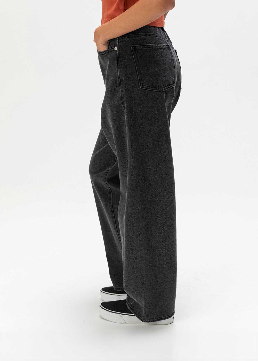 Obey - Leah III Baggy Denim Pants - Black -
