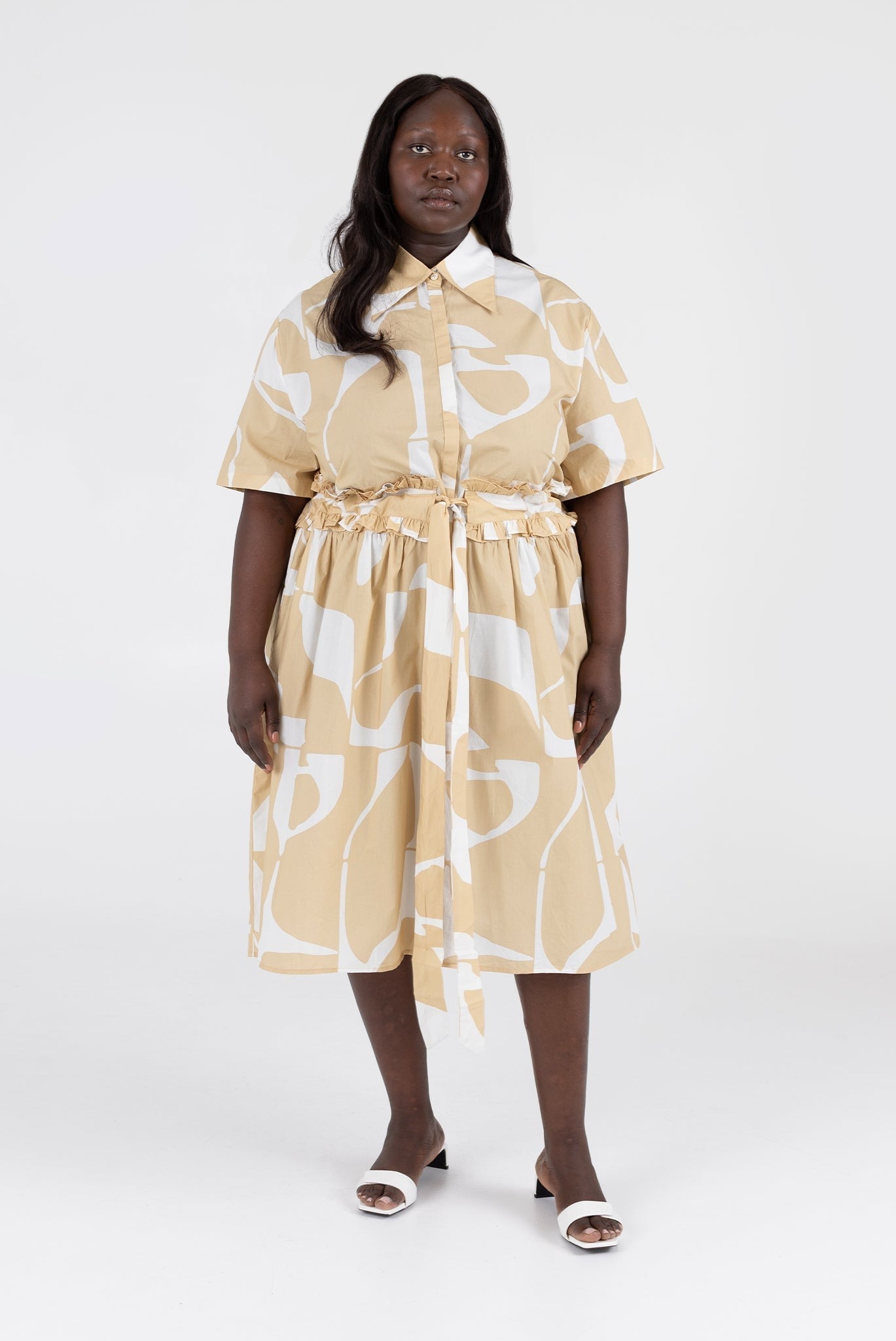 WRAY - Gabrielle Dress - Wheat Sky -