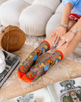 Sock Candy - La Dolce Vita Black Sheer Crew Sock -