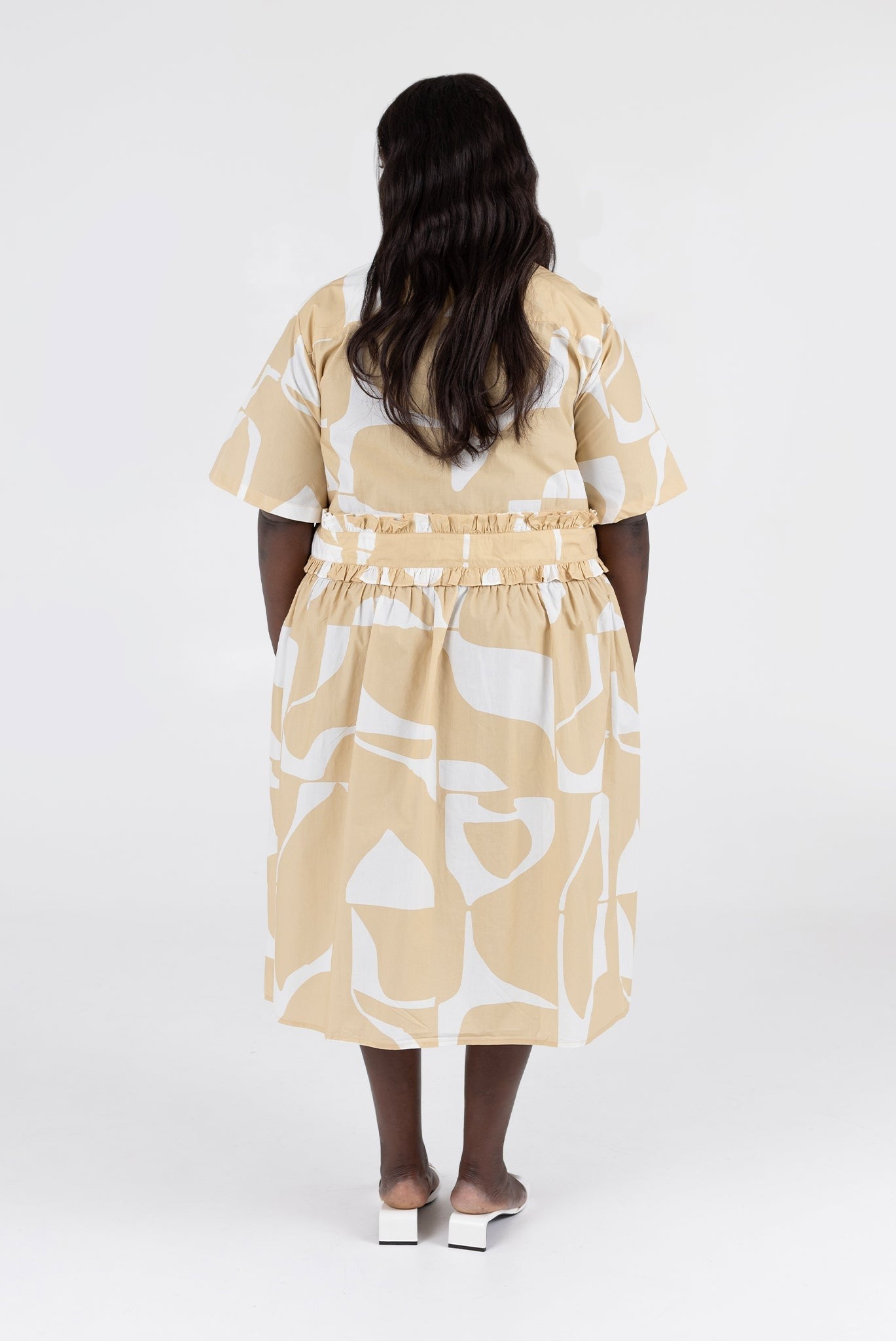 WRAY - Gabrielle Dress - Wheat Sky -