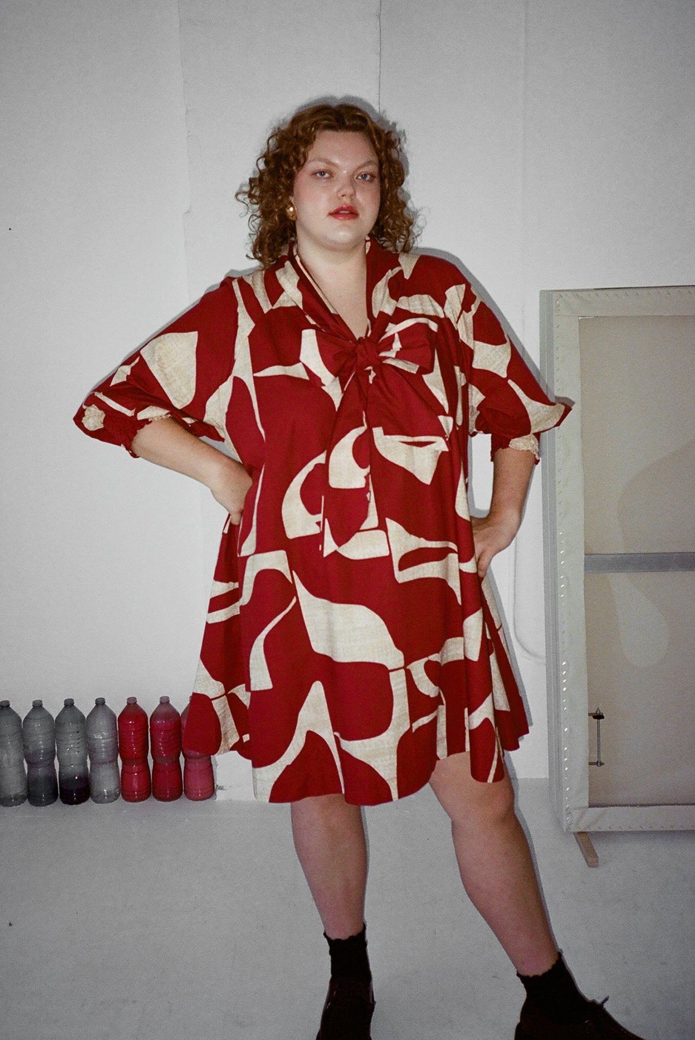 WRAY - Vee Dress – Deco Sky -