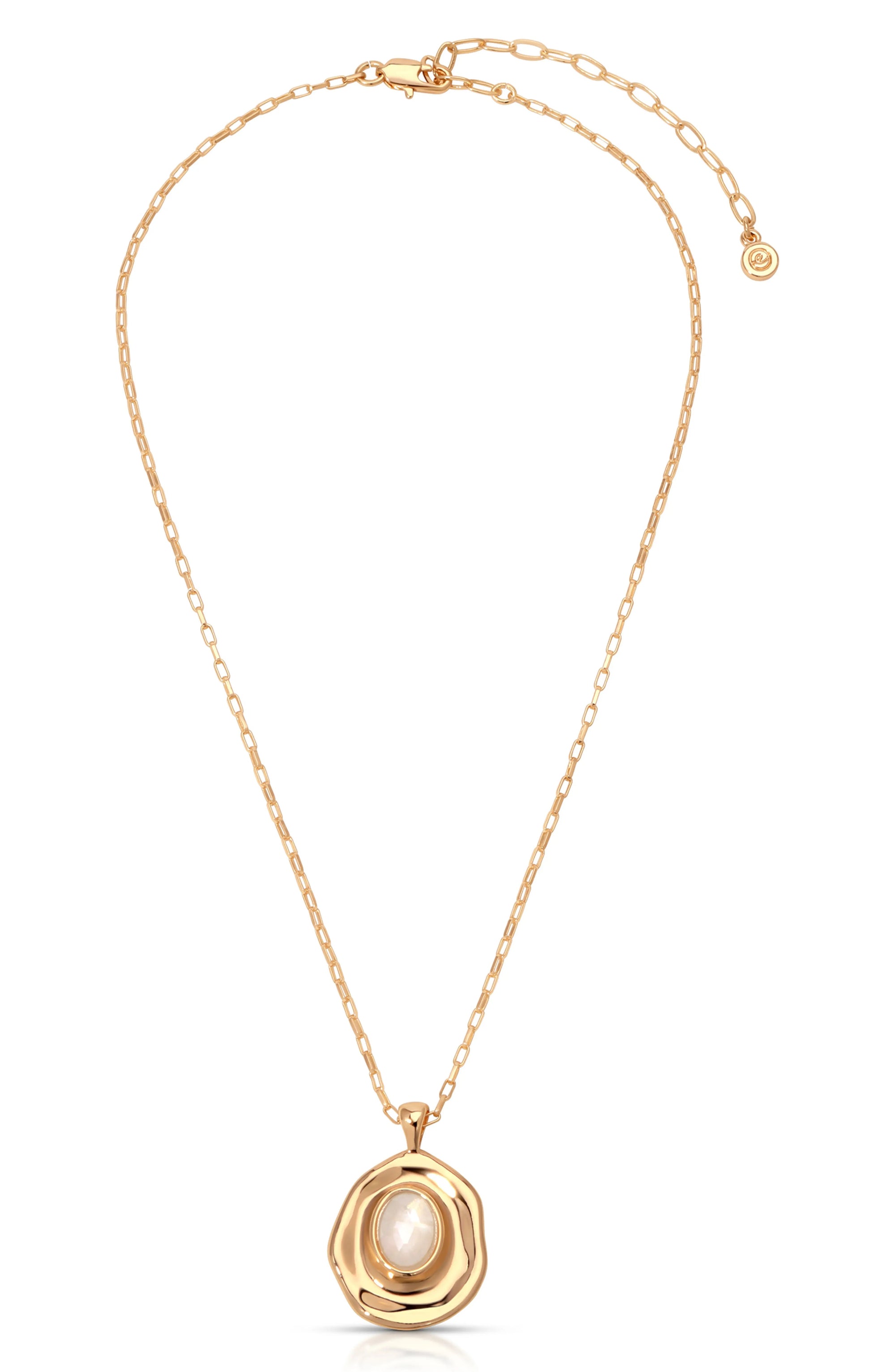 Ettika - Seastone Pendant Necklace - Gold -