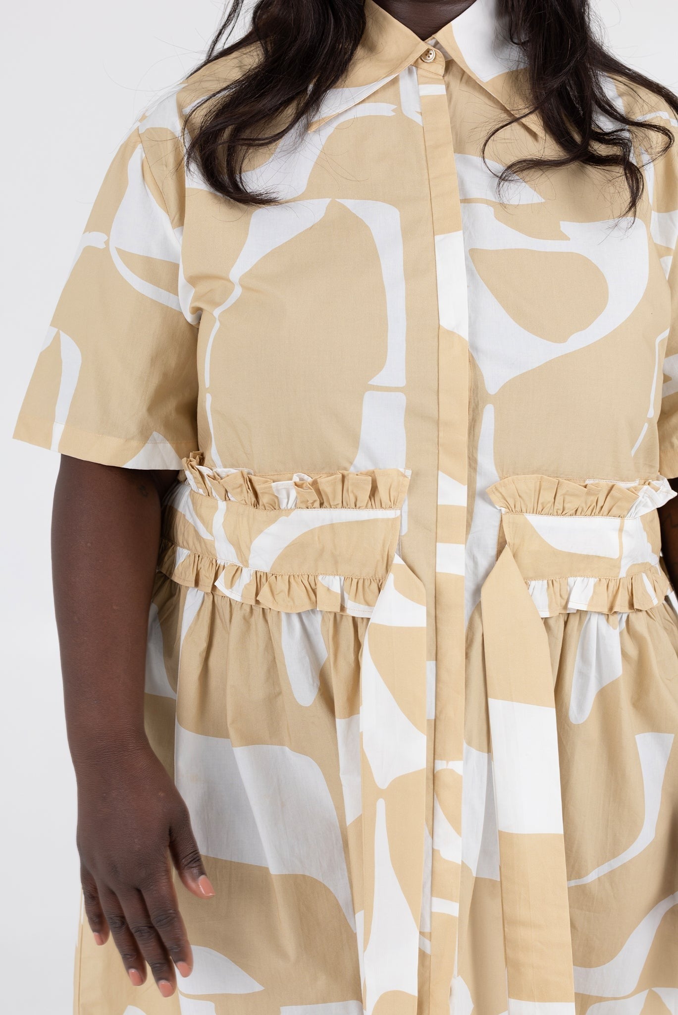 WRAY - Gabrielle Dress - Wheat Sky -