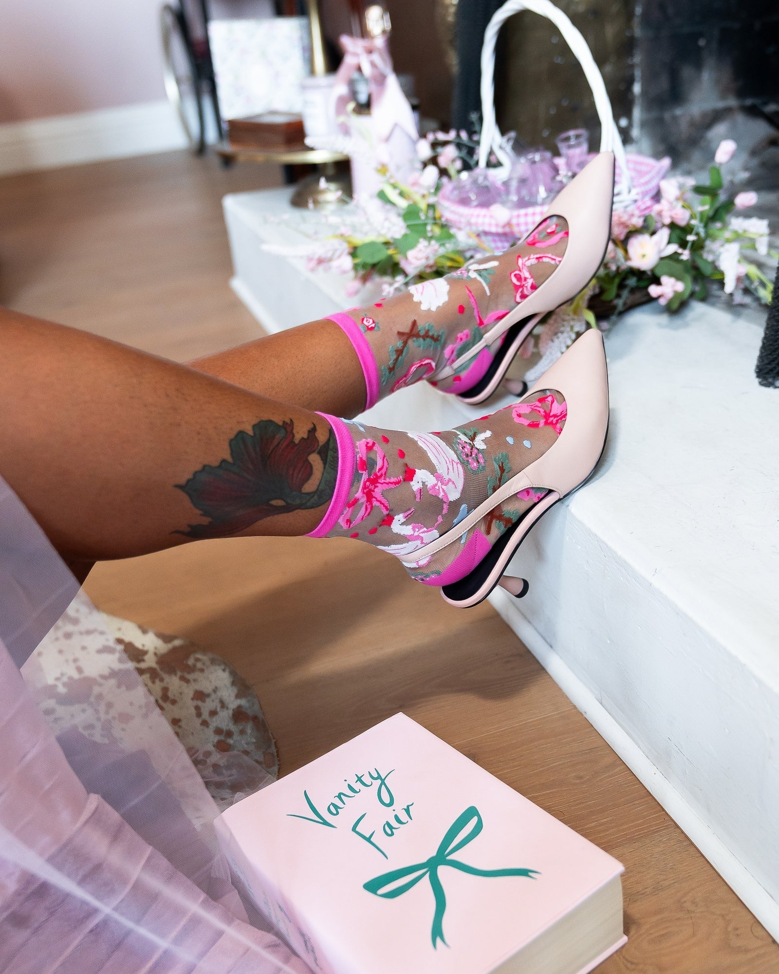 Sock Candy - Balletcore Sheer Crew Sock -