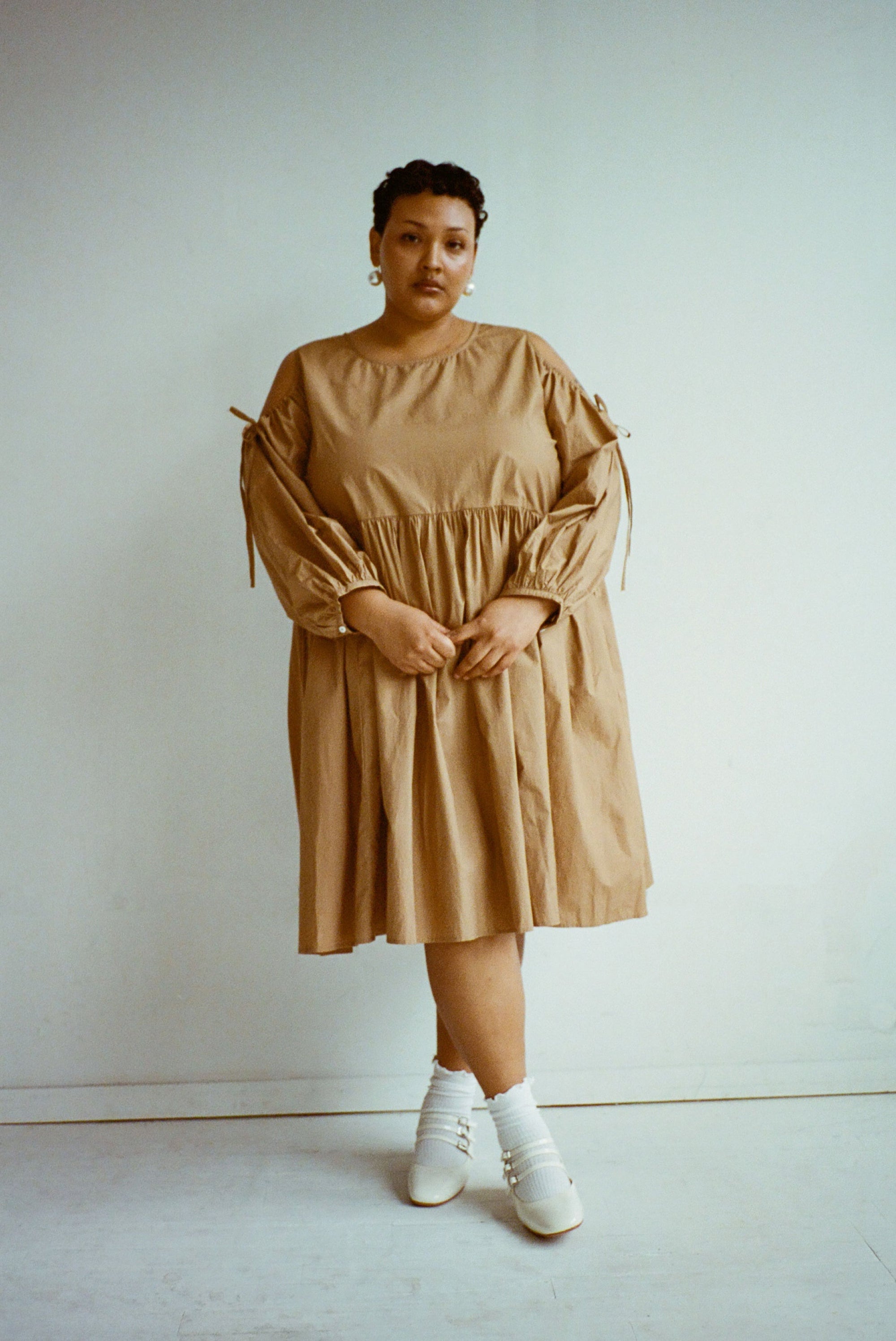 WRAY - Amber Dress – Iced Coffee -