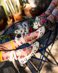 Sock Candy - Bouquets All Day Shimmer Sheer Crew Sock -