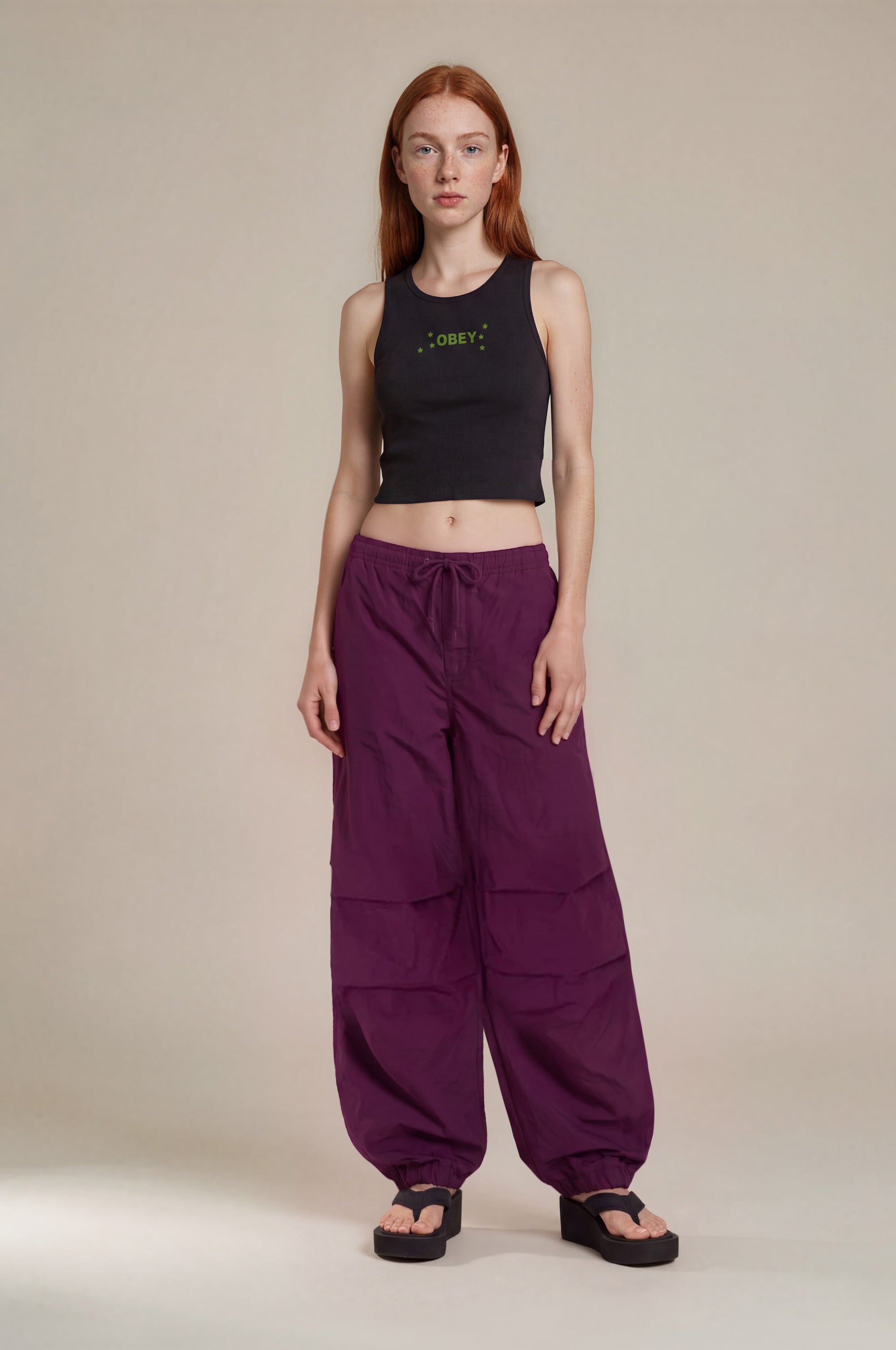 Obey - Mina Parachute Pant - Potent Purple -