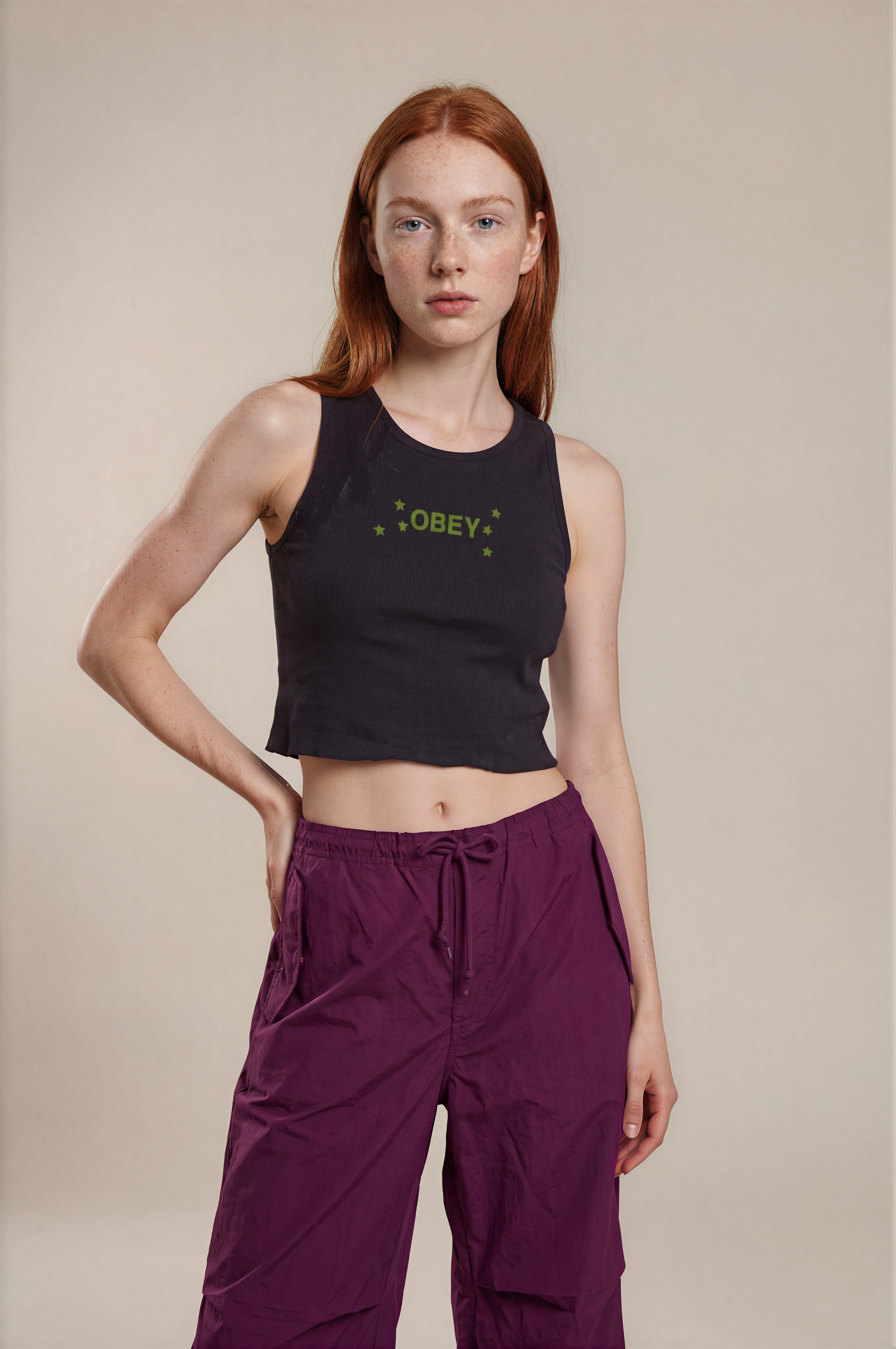 Obey - Dizzy Stars Tank - Black -