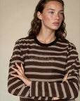 Obey - Louie Stripe Long Sleeve - Mushroom Multi -