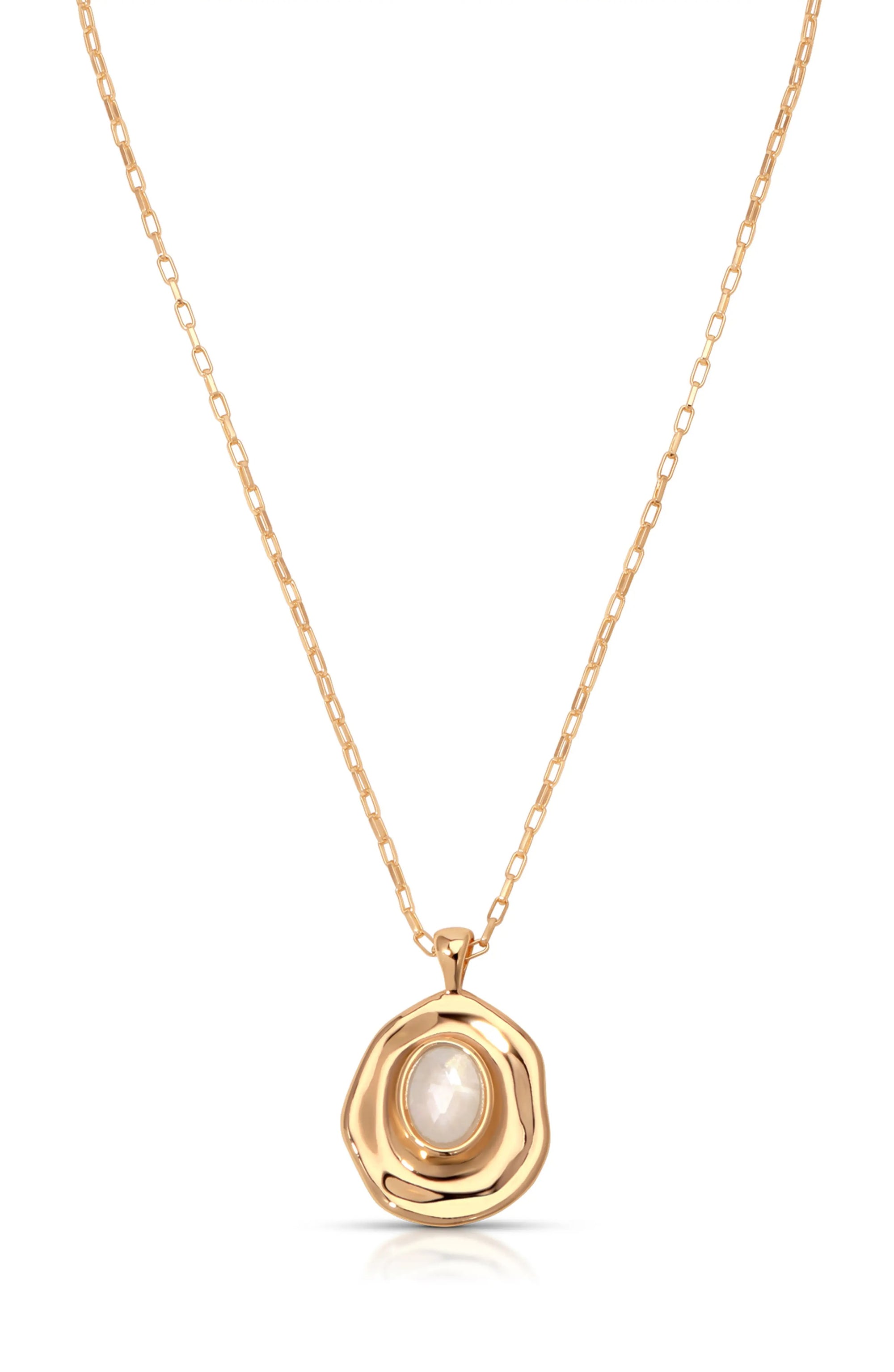 Ettika - Seastone Pendant Necklace - Gold -