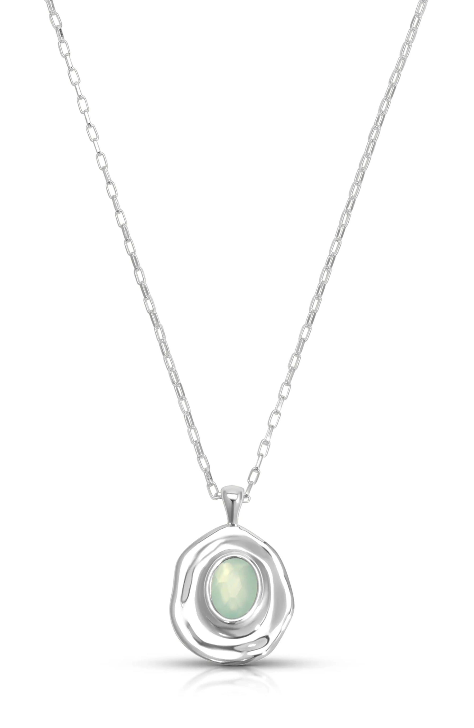 Ettika - Seastone Pendant Necklace - Silver -