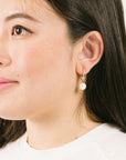 Aiori - Claire Pearl Clip On Earrings - Gold -